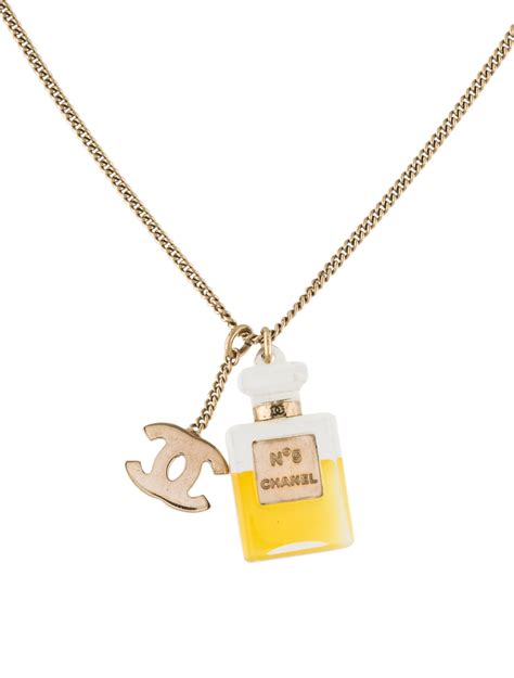 chanel perfume gold bottle|chanel perfume bottle pendant necklace.